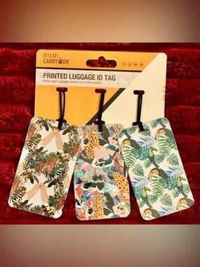 Safari Luggage ID Tag – Multicolor Jungle Print